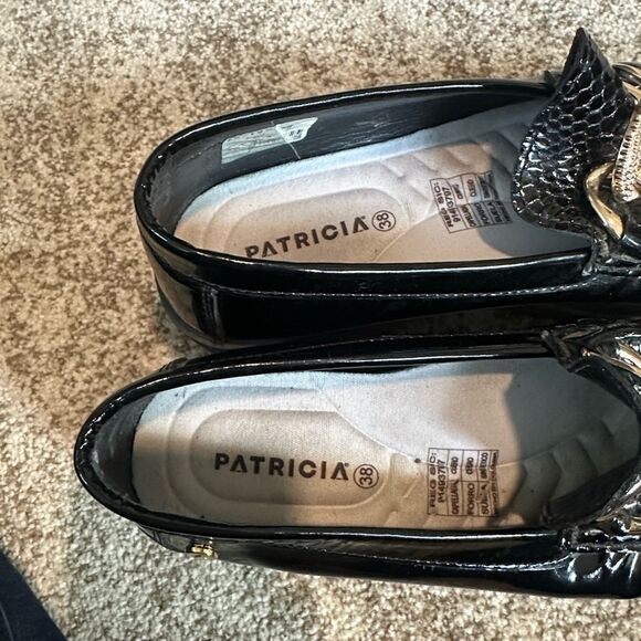 Patrizia Black Patent Leather Loafer Shoes | Mandragora  Patricia Patent Leather Loafer Shoes 38=8.5